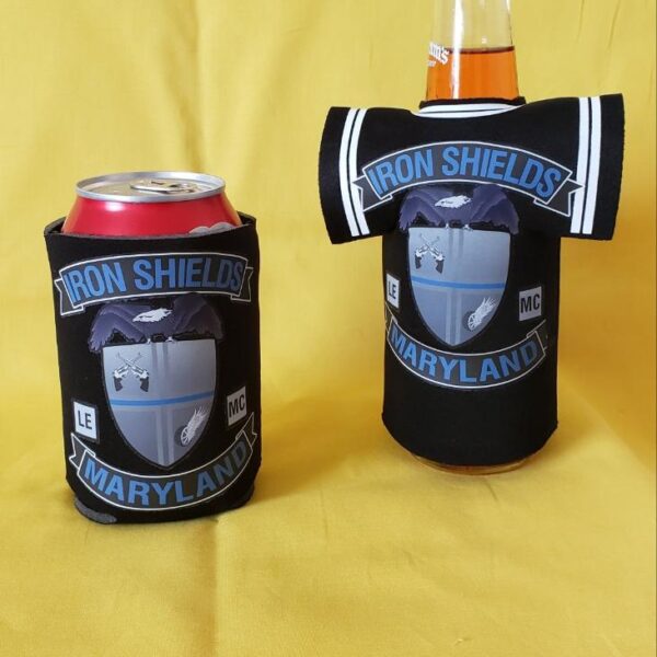 Iron Shield Bottle Or Can koozies Iron Shields Baltimore